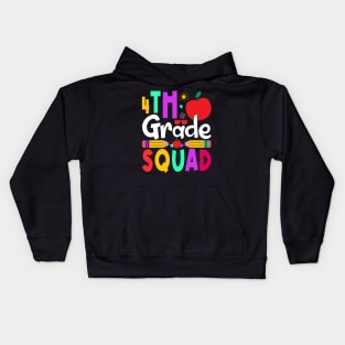 1st Grade Squad Teachers Boys Girls Funny Back To School Kids Hoodie